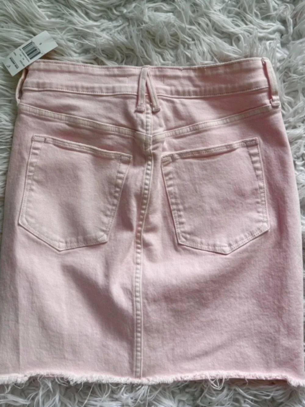 NWT Good American Twisted Seam Bombshell Denim Skirt